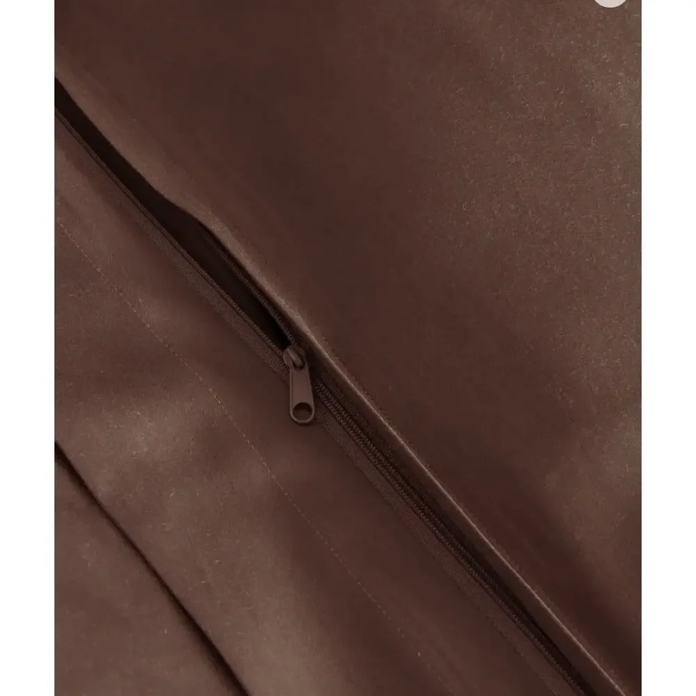 Quince Full/Queen Signature Giza Cotton Sateen Duvet Cover Espresso